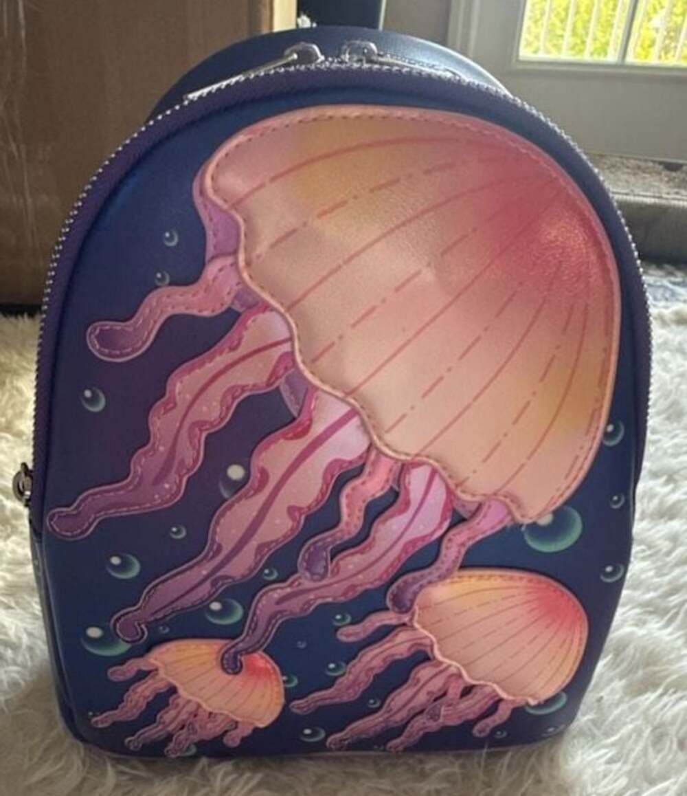 Loungefly SeaWorld Jellyfish Rechargeable Light-Up Mini Backpack